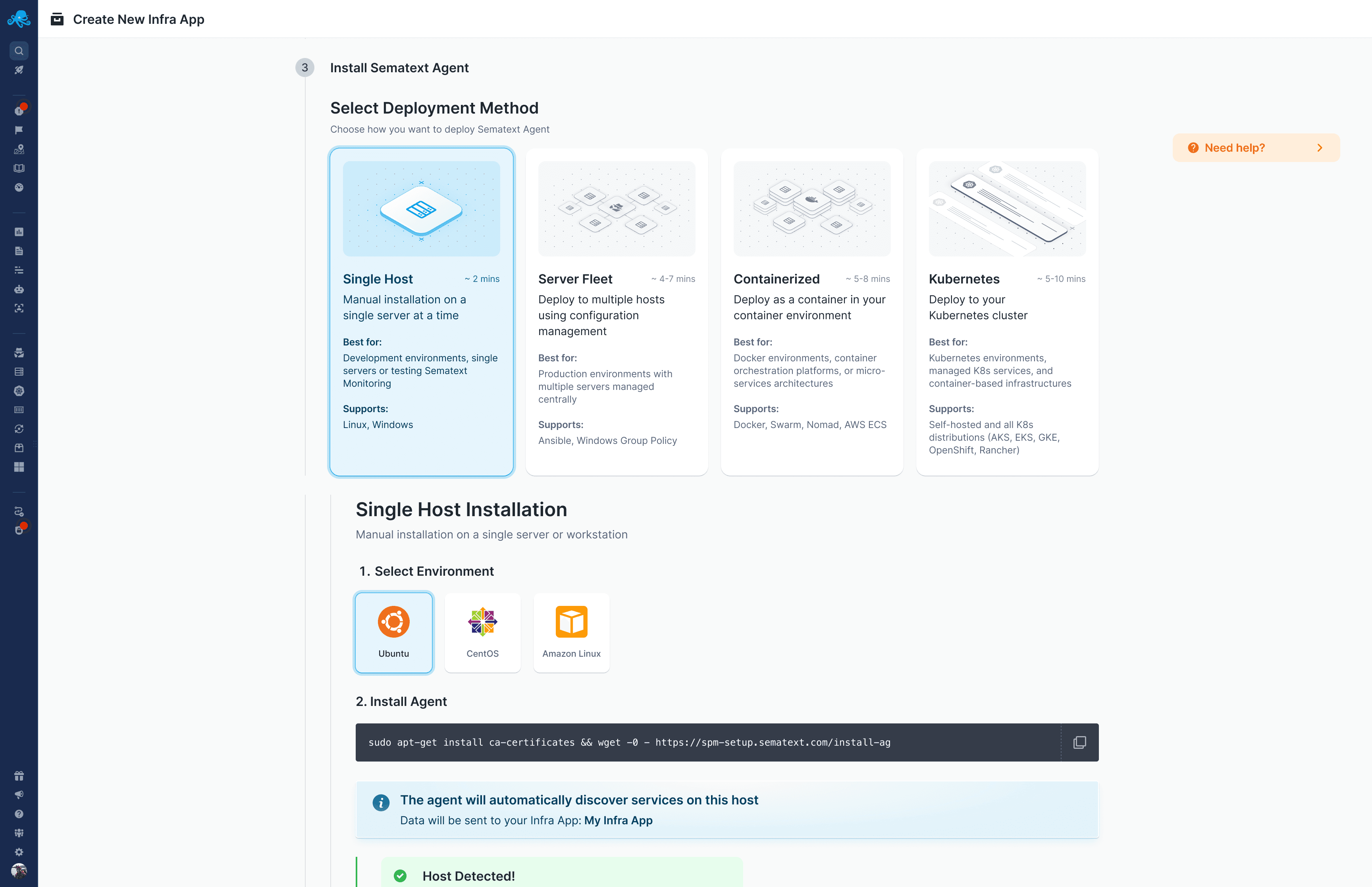 Sematext Agent Configuration